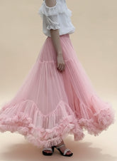 Luxury Tiered Ruffle Maxi Skirt